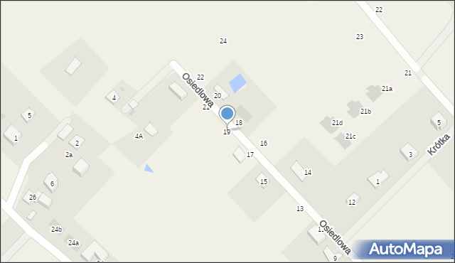 Kłodawa, Osiedlowa, 19, mapa Kłodawa