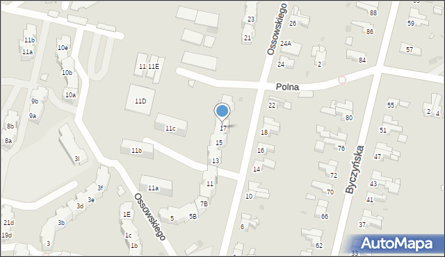 Kluczbork, Ossowskiego, 17, mapa Kluczbork