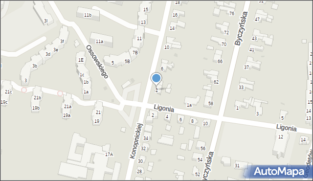 Kluczbork, Ossowskiego, 2, mapa Kluczbork