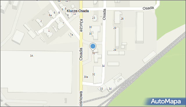 Klucze, Osada, 31, mapa Klucze