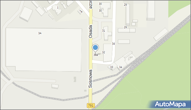 Klucze, Osada, 39a, mapa Klucze