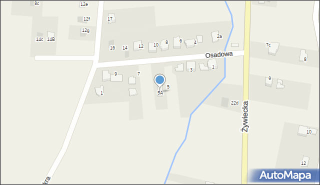 Kobiernice, Osadowa, 5A, mapa Kobiernice