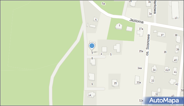 Kobylanka, Osiedle Sosnowe, 3, mapa Kobylanka