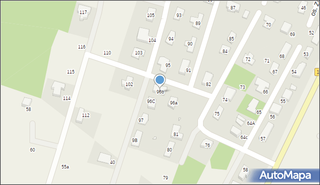 Kobylanka, Osiedle Zalesie, 96b, mapa Kobylanka