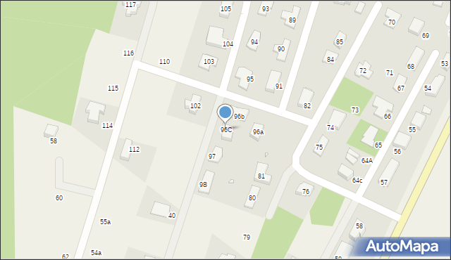 Kobylanka, Osiedle Zalesie, 96C, mapa Kobylanka