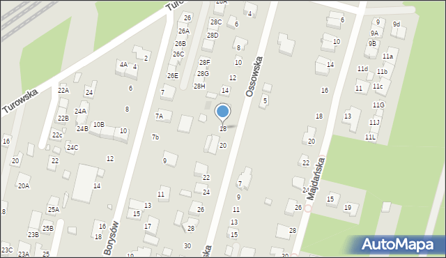 Kobyłka, Ossowska, 18, mapa Kobyłka