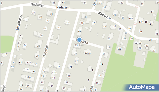 Kobyłka, Ossowska, 23A, mapa Kobyłka