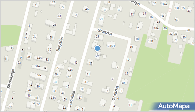 Kobyłka, Ossowska, 27, mapa Kobyłka