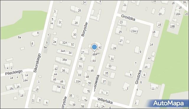 Kobyłka, Ossowska, 44A, mapa Kobyłka