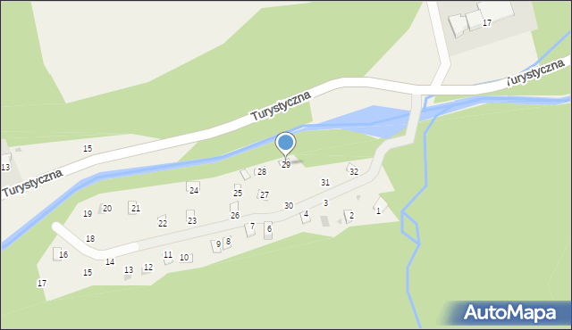 Kocierz Rychwałdzki, Osiedle Spokojne, 29, mapa Kocierz Rychwałdzki