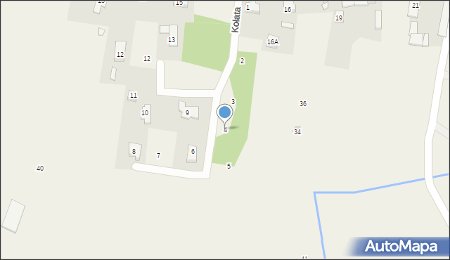 Kołata, Osiedle Orła, 4, mapa Kołata
