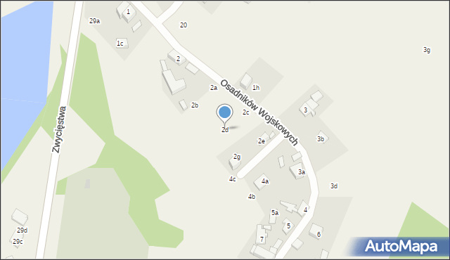 Kołczewo, Osadników Wojskowych, 2d, mapa Kołczewo
