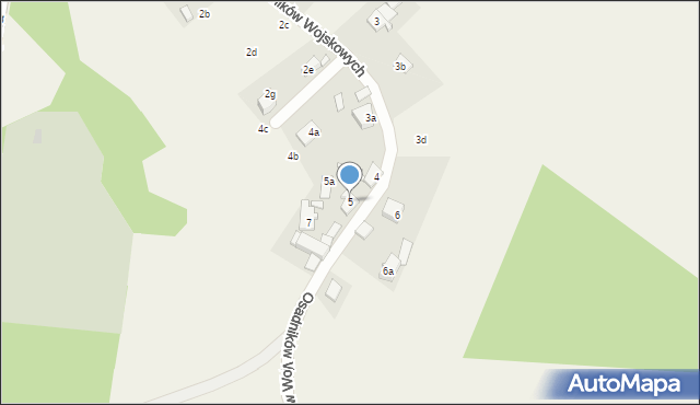 Kołczewo, Osadników Wojskowych, 5, mapa Kołczewo