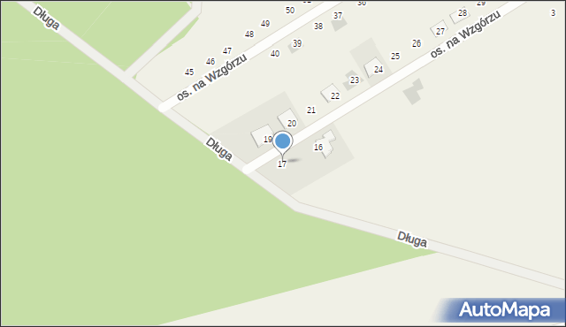Konarskie, Osiedle na Wzgórzu, 17, mapa Konarskie
