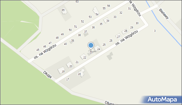 Konarskie, Osiedle na Wzgórzu, 23, mapa Konarskie