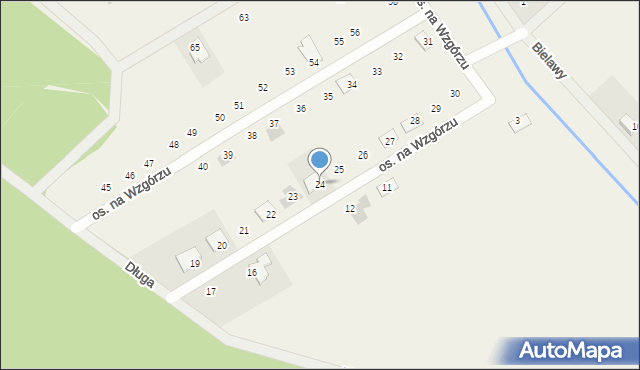 Konarskie, Osiedle na Wzgórzu, 24, mapa Konarskie
