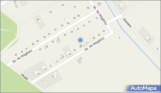Konarskie, Osiedle na Wzgórzu, 26, mapa Konarskie