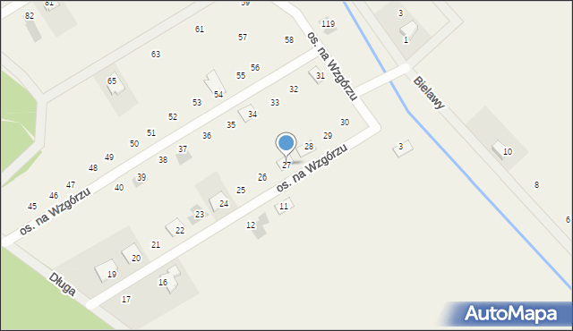 Konarskie, Osiedle na Wzgórzu, 27, mapa Konarskie