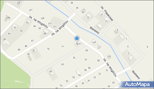 Konarskie, Osiedle na Wzgórzu, 75, mapa Konarskie