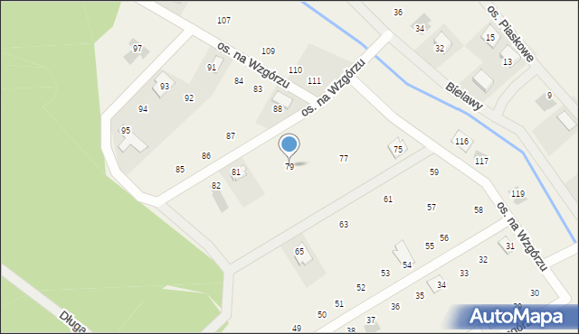 Konarskie, Osiedle na Wzgórzu, 79, mapa Konarskie