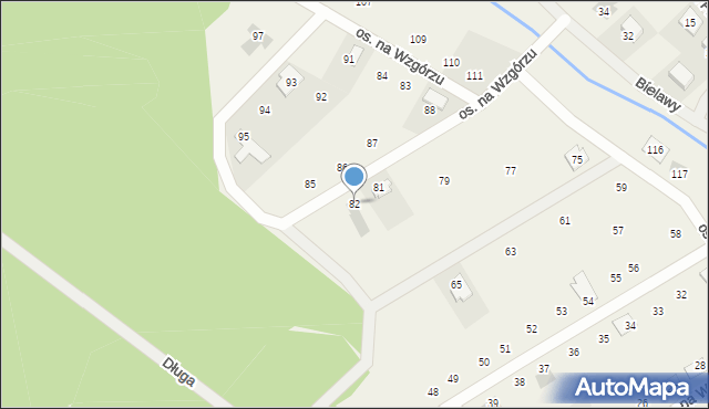 Konarskie, Osiedle na Wzgórzu, 82, mapa Konarskie