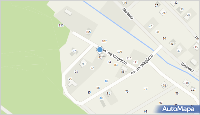 Konarskie, Osiedle na Wzgórzu, 91, mapa Konarskie