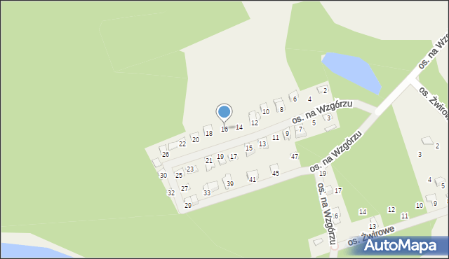 Konarzyce, Osiedle na Wzgórzu, 16, mapa Konarzyce