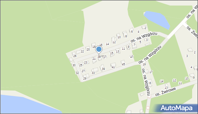 Konarzyce, Osiedle na Wzgórzu, 19, mapa Konarzyce