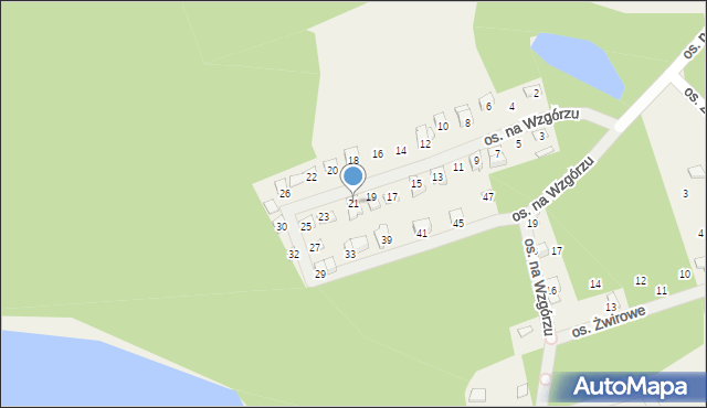 Konarzyce, Osiedle na Wzgórzu, 21, mapa Konarzyce