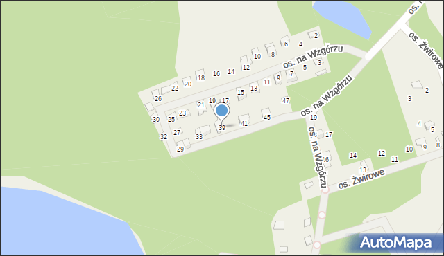 Konarzyce, Osiedle na Wzgórzu, 39, mapa Konarzyce