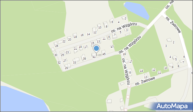 Konarzyce, Osiedle na Wzgórzu, 43, mapa Konarzyce