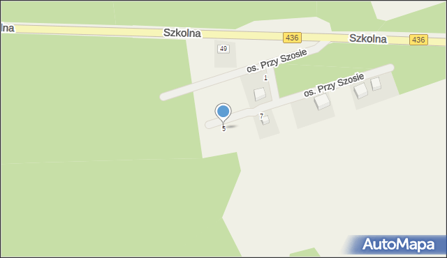 Konarzyce, Osiedle Przy Szosie, 5, mapa Konarzyce