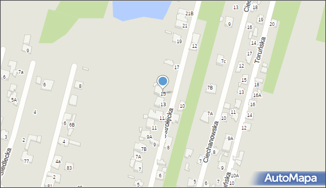 Konstancin-Jeziorna, Ostrołęcka, 15, mapa Konstancin-Jeziorna