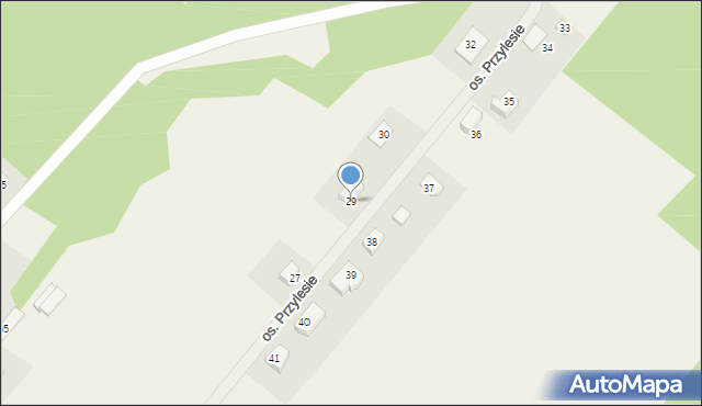 Kopanki, Osiedle Przylesie, 29, mapa Kopanki