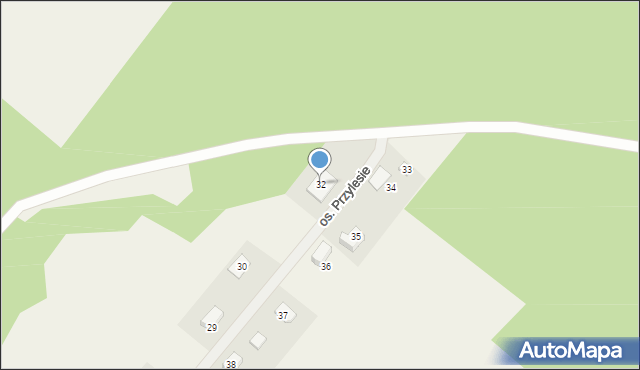 Kopanki, Osiedle Przylesie, 32, mapa Kopanki