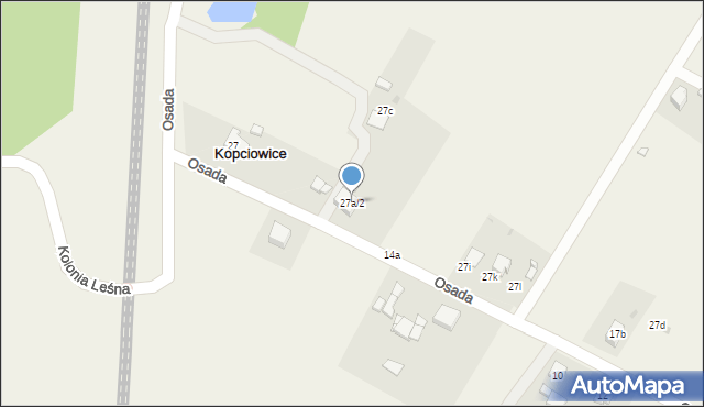 Kopciowice, Osada, 27a/2, mapa Kopciowice