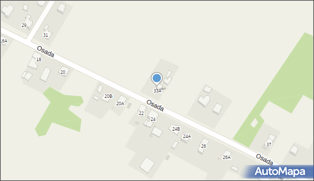 Kopciowice, Osada, 33A, mapa Kopciowice