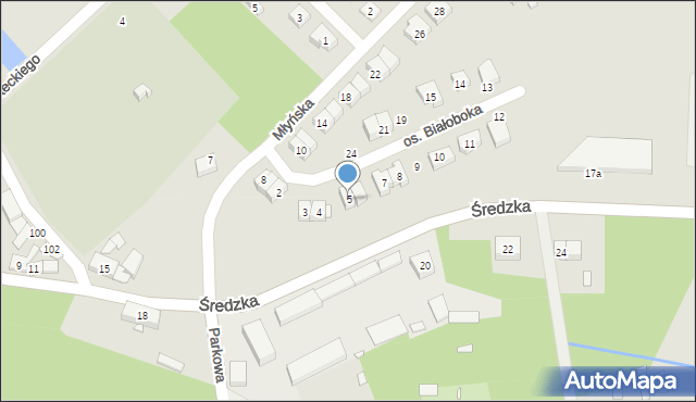 Kórnik, Osiedle Białoboka Stefana, 5, mapa Kórnik