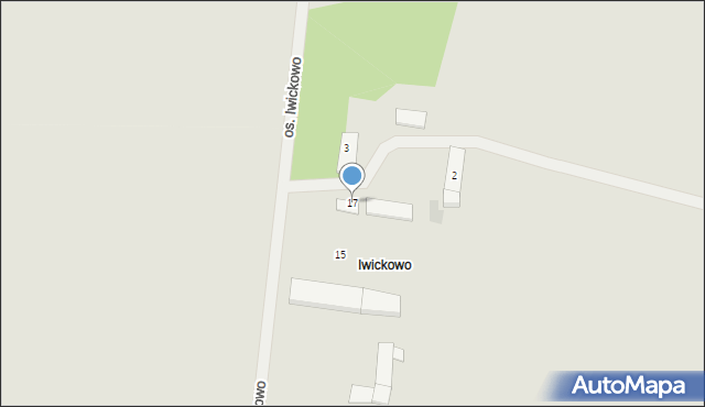 Koronowo, Osiedle Iwickowo, 17, mapa Koronowo