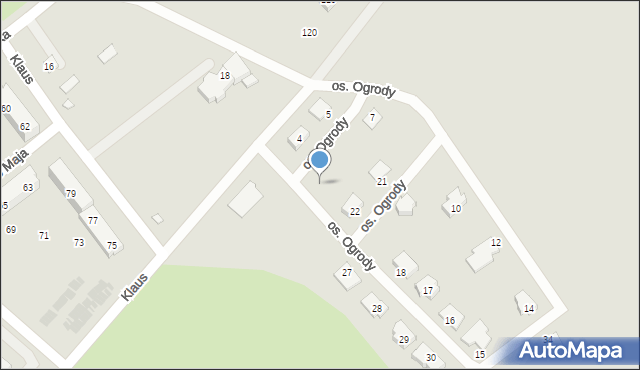 Kościan, Osiedle Ogrody, 23, mapa Kościan