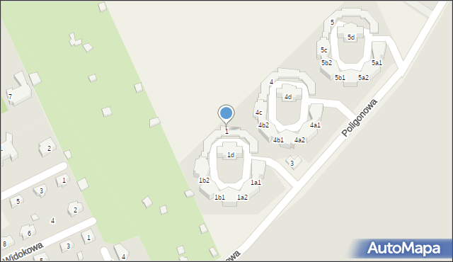 Kościelna Wieś, Osiedle Złote Łąki, 1, mapa Kościelna Wieś