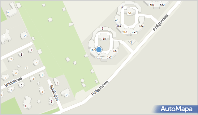 Kościelna Wieś, Osiedle Złote Łąki, 1b1, mapa Kościelna Wieś