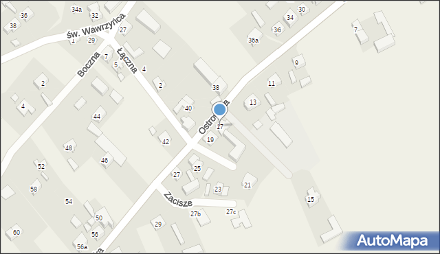 Kościelna Wieś, Ostrowska, 17, mapa Kościelna Wieś