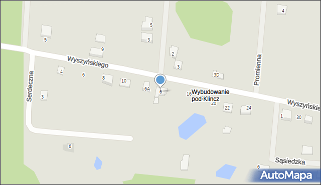 Kościerzyna, Osiedle Za Lasem, 6, mapa Kościerzyna