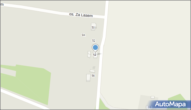 Kościerzyna, Osiedle Za Lasem, 7, mapa Kościerzyna