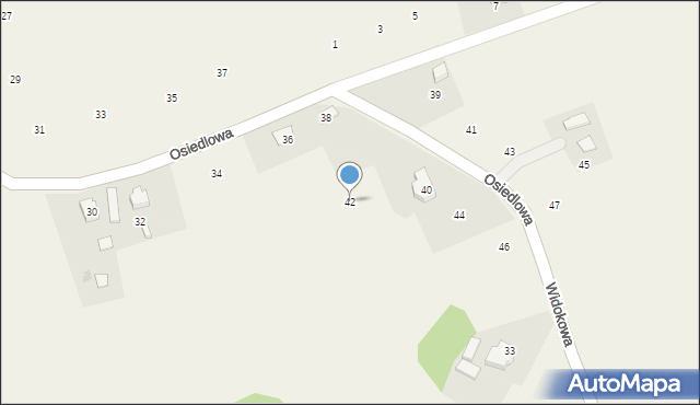 Kostkowice, Osiedlowa, 42, mapa Kostkowice