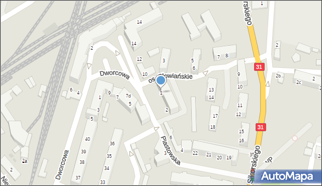 Kostrzyn nad Odrą, Osiedle Słowiańskie, 1, mapa Kostrzyn nad Odrą