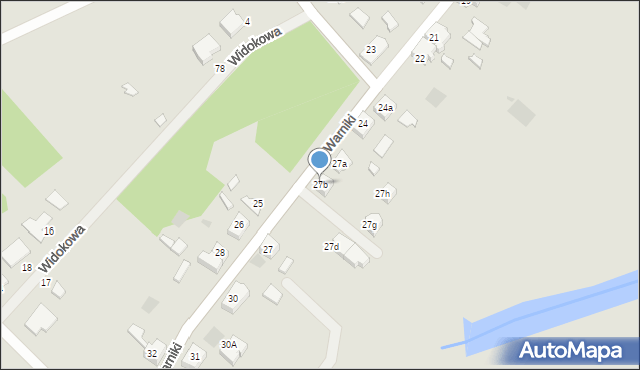 Kostrzyn nad Odrą, Osiedle Warniki, 27b, mapa Kostrzyn nad Odrą