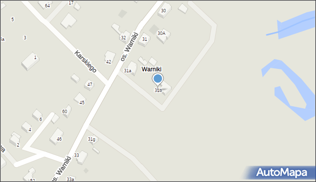 Kostrzyn nad Odrą, Osiedle Warniki, 31b, mapa Kostrzyn nad Odrą