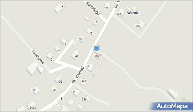 Kostrzyn nad Odrą, Osiedle Warniki, 31g, mapa Kostrzyn nad Odrą